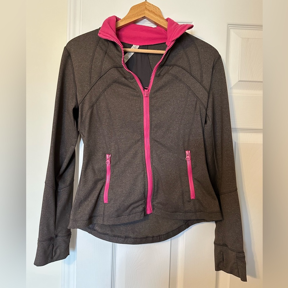 Lululemon Pink and Gray Jacket size 8